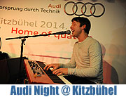„Audi Night“ am 24.01.2014: feierlicher Auftakt für das Hahnenkamm-Rennen 2014 in Kitzbühel mit Exklusivkonzert von Sänger James Blunt (gFoto: AUDI AG)